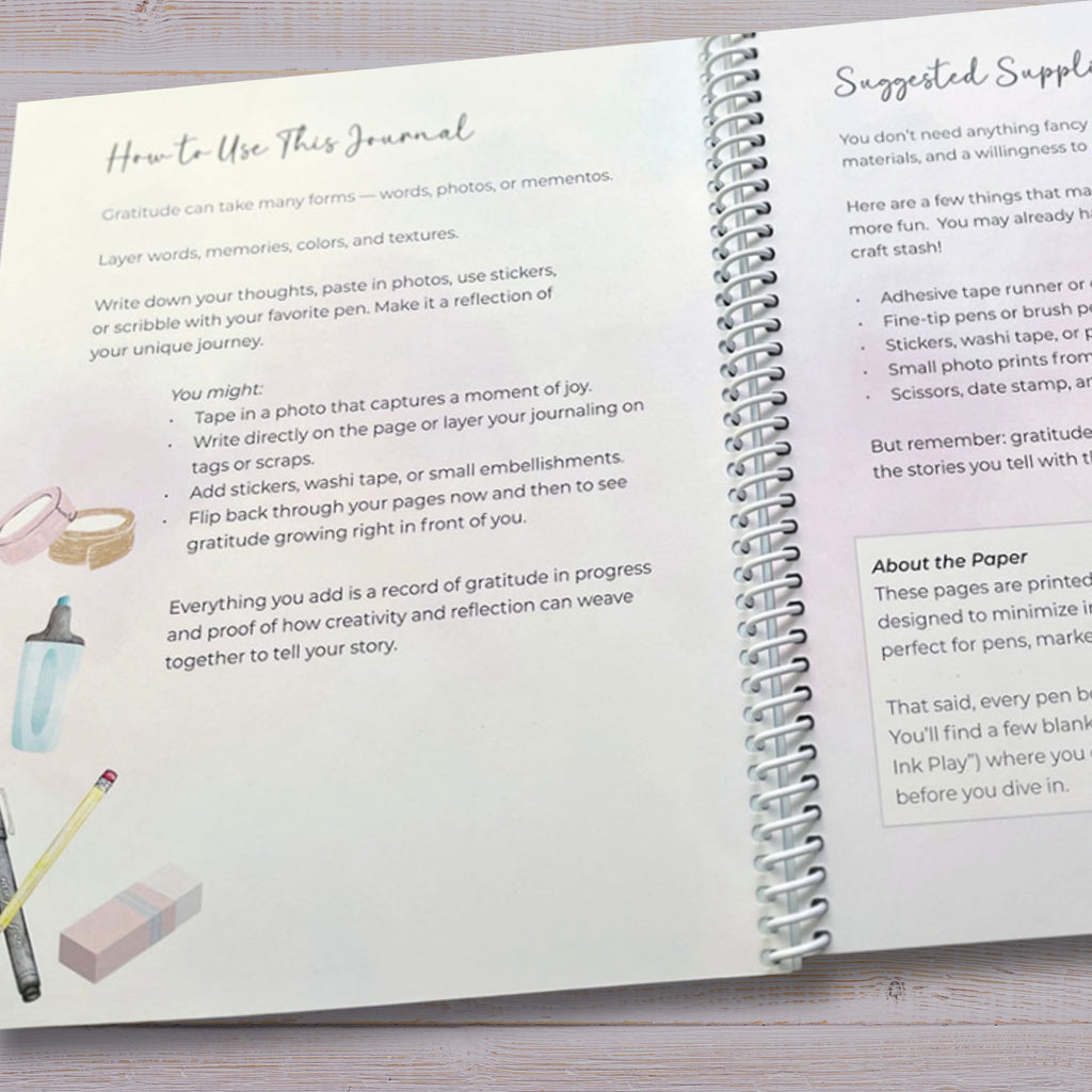 Gratitude Journal for Memory Keepers: A Creative Journal for Reflection and Joy